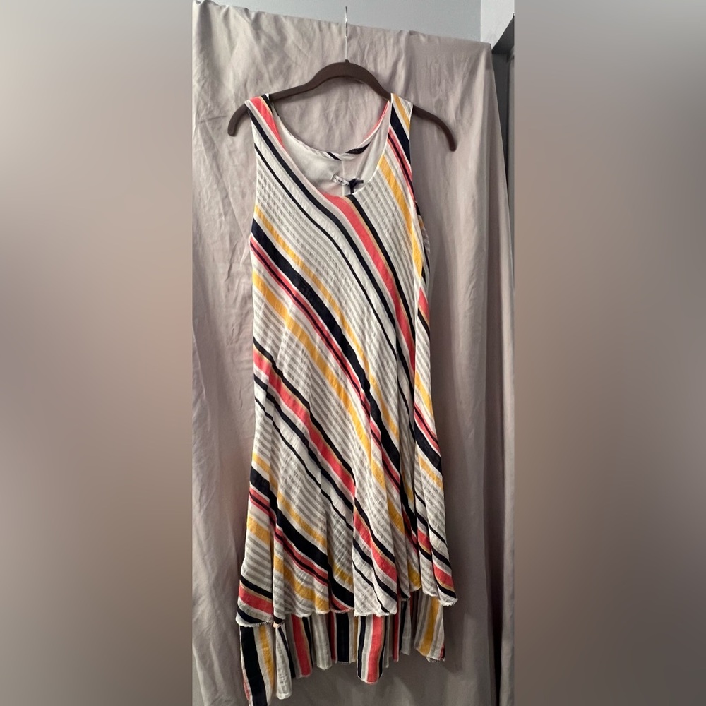 Tempo Paris Striped Sleeveless Dress Size M